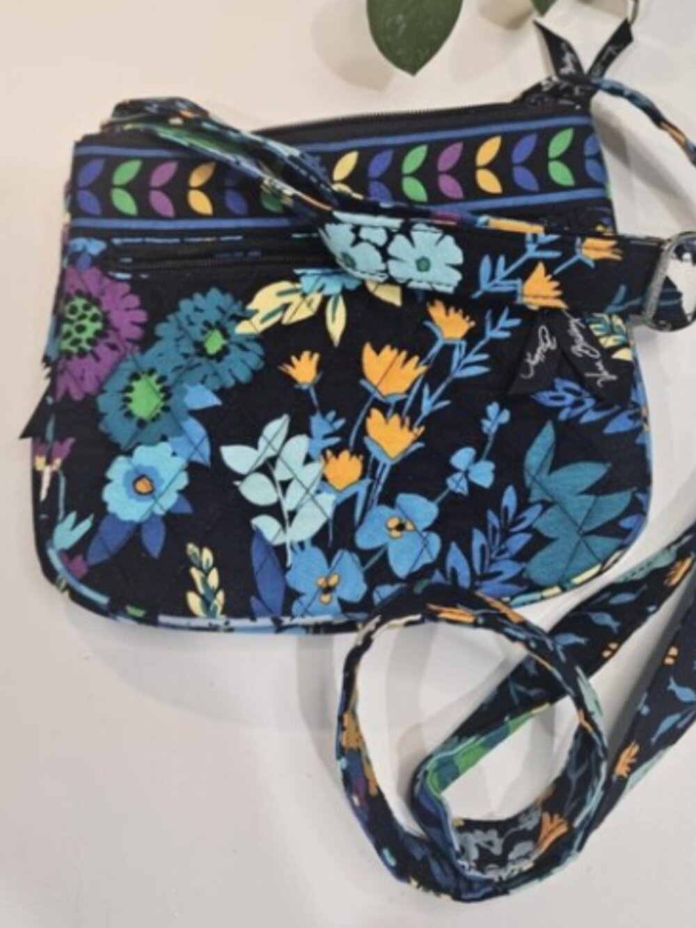 Vera Bradley Lizzy crossbody bag in the retired Midnight Blues